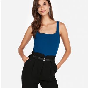 EXPRESS Square Neck Thong Bodysuit NWT
